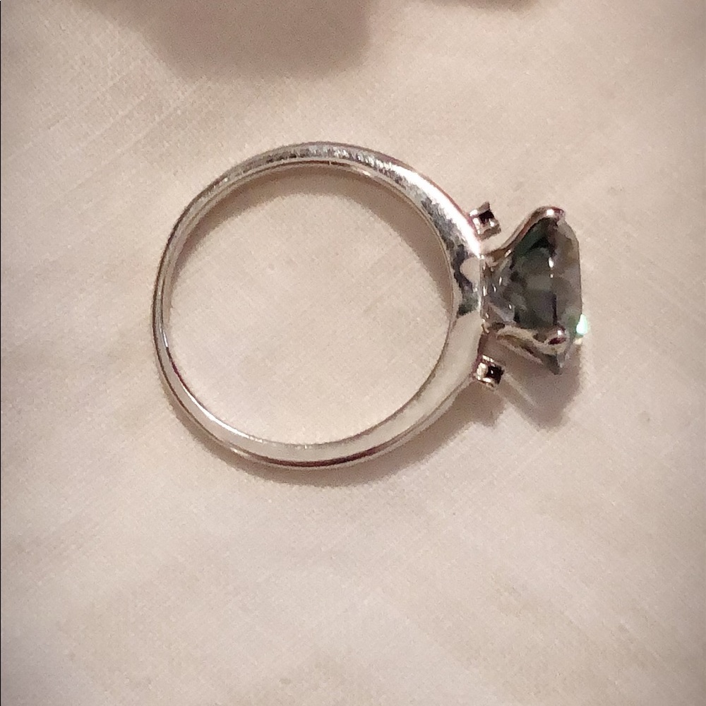 Ice Blue Moissanite Engagement Ring - Picture 3 of 8
